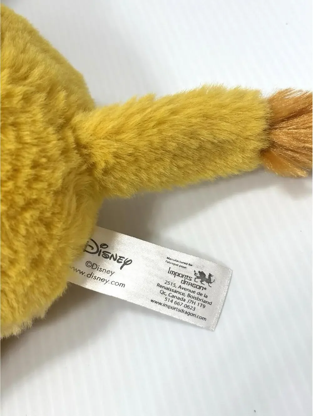 Disney The Lion King Simba Plush Stuffed Animal, Sitting Pose Toy, GUC